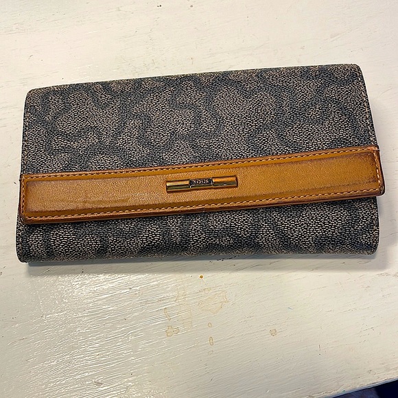 TOUS icon Wallet medium flat multi black beige, water repellent canvas - Picture 1 of 8